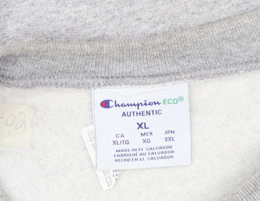 Champion Men's Grey XL Pullover Sweatshirt The Supreme Experience Graphic