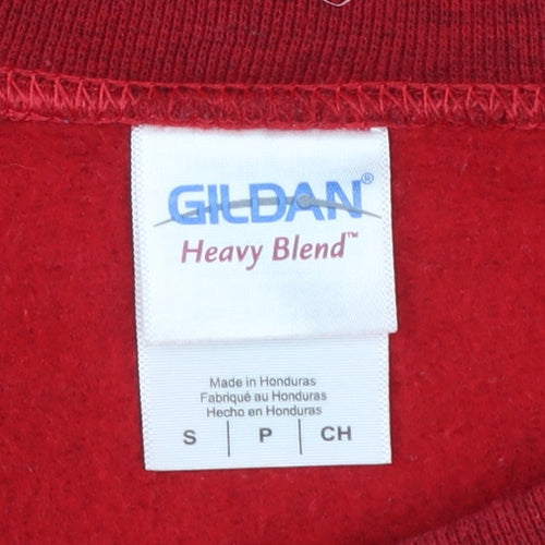 Gildan Heavy Blend Red Buffalo New York Graphic Sweatshirt Women S