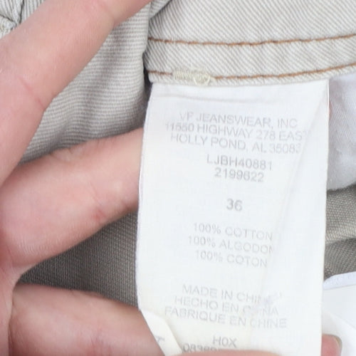 Lee Dungarees Men's Beige Cotton Cargo Shorts Size 36 Regular Fit