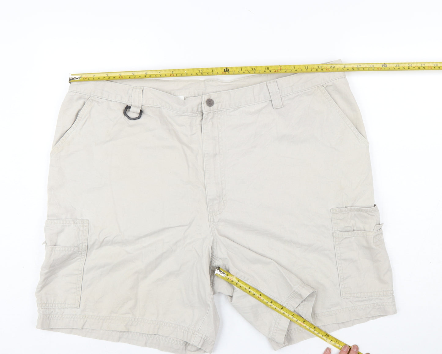 Lee Mens Beige Cargo Shorts Size 44 Cotton Casual Workwear