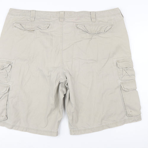 Lee Mens Beige Cargo Shorts Size 44 Regular Fit Cotton