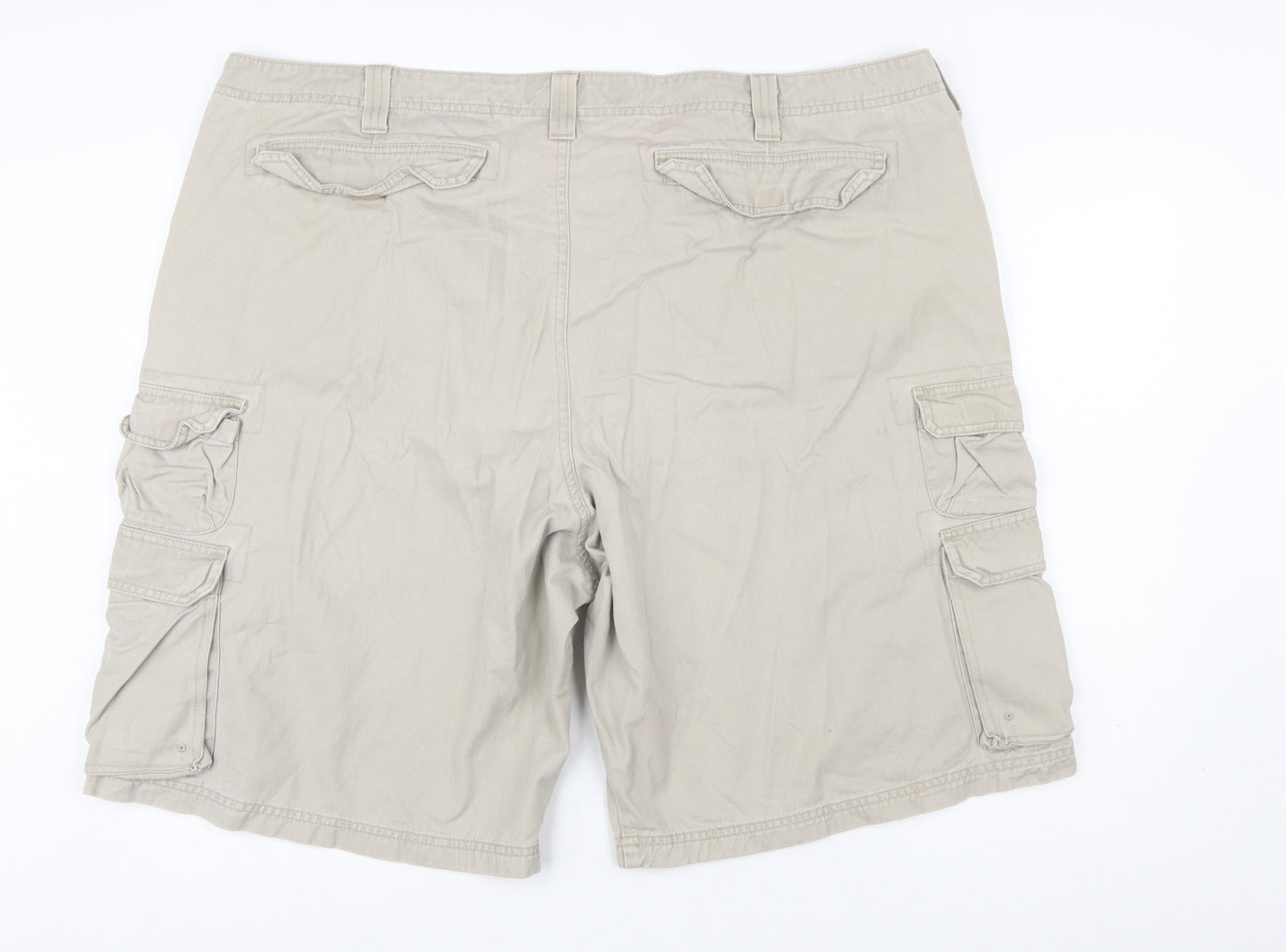 Lee Mens Beige Cargo Shorts Size 44 Regular Fit Cotton