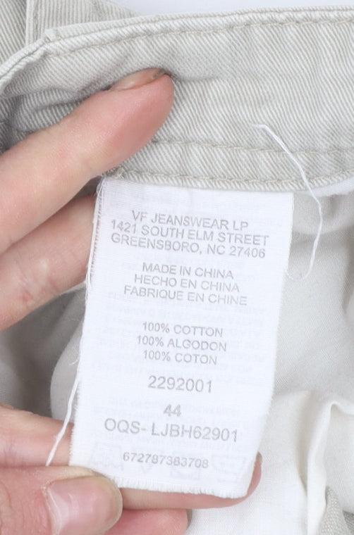 Lee Mens Beige Cargo Shorts Size 44 Regular Fit Cotton