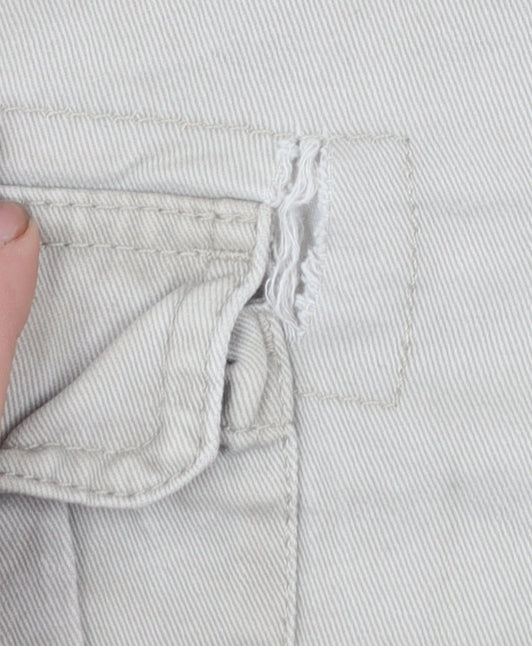 Lee Mens Beige Cargo Shorts Size 44 Regular Fit Cotton
