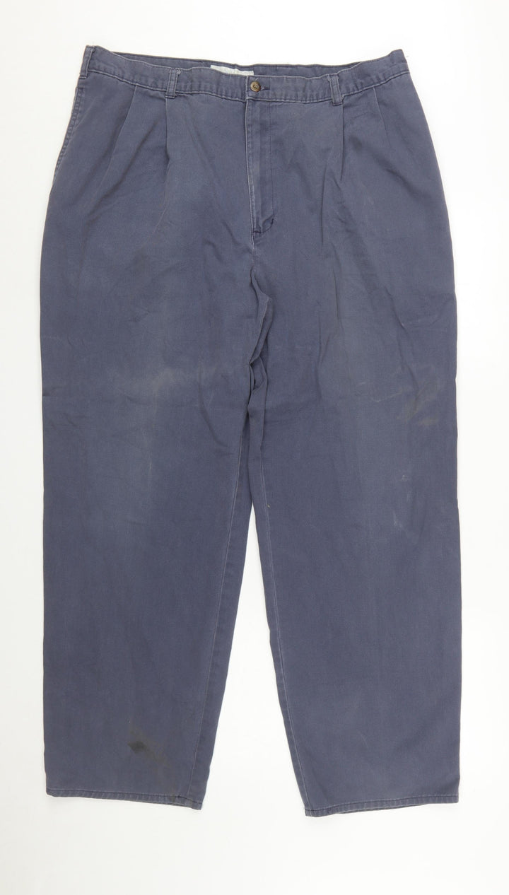 Dockers Men’s Blue Chino Trousers Size 40W 32L Relaxed Fit