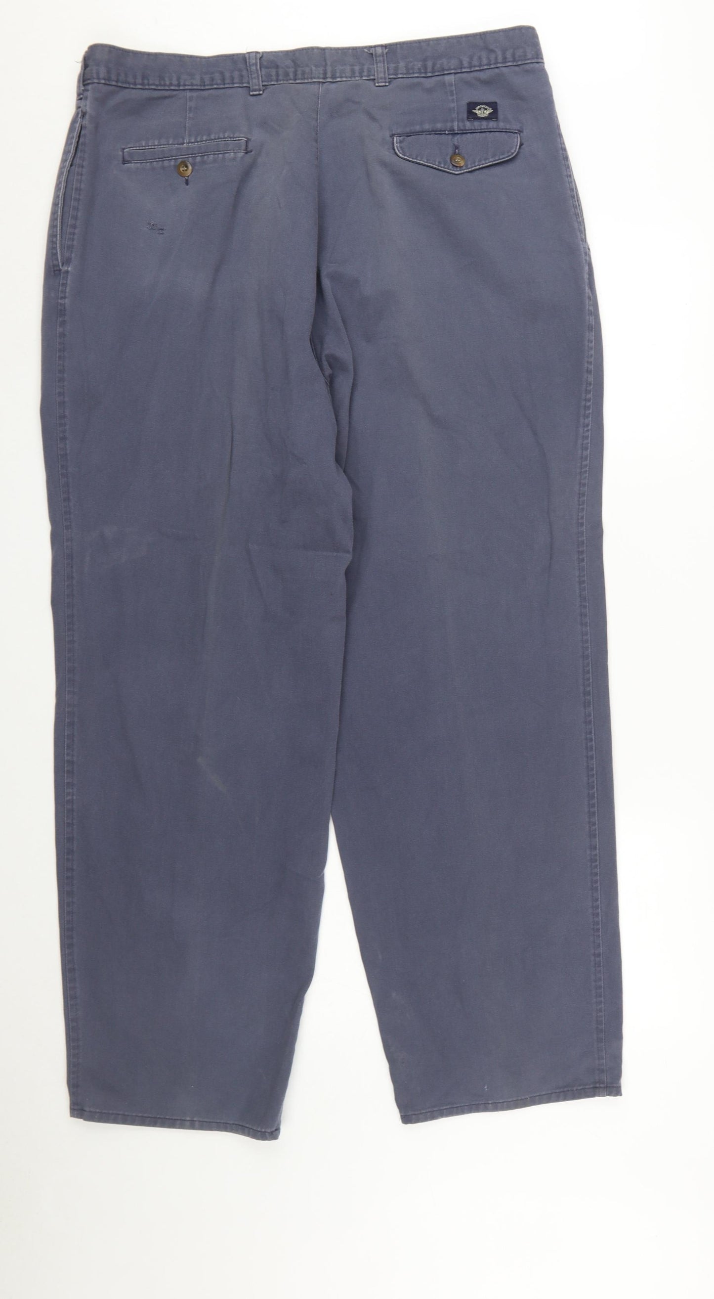Dockers Men’s Blue Chino Trousers Size 40W 32L Relaxed Fit