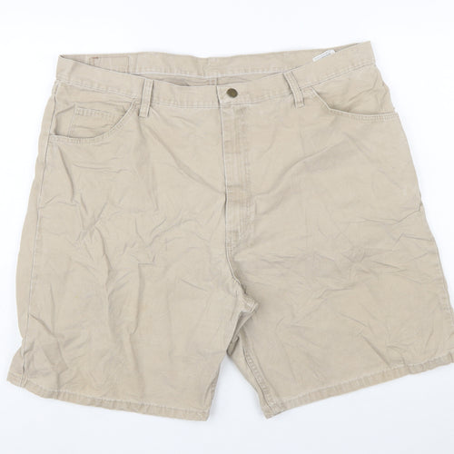 Wrangler Men Beige Regular Fit Chino Shorts Size 42