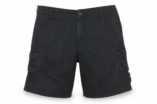 Lee Men’s Black Cargo Shorts Size 42 Cotton Canvas Casual