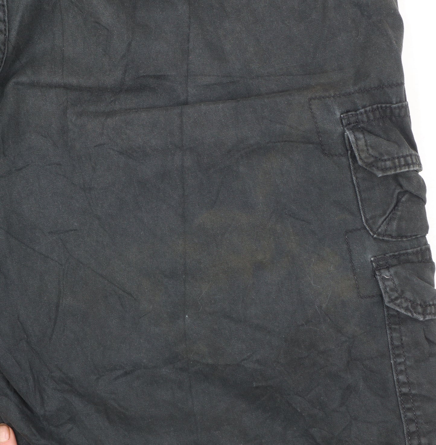 Lee Men’s Black Cargo Shorts Size 42 Cotton Canvas Casual