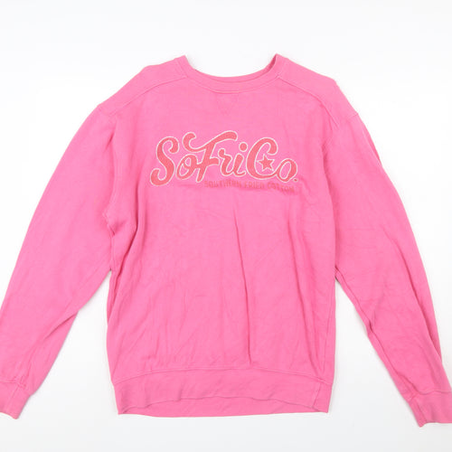 Southern Fried Cotton Women's Pink Pullover Sweatshirt Size S