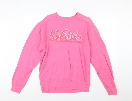 Southern Fried Cotton Women's Pink Pullover Sweatshirt Size S
