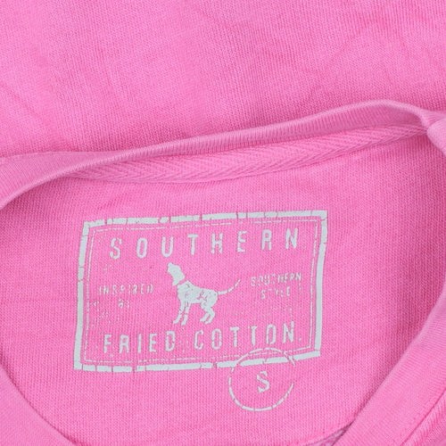 Southern Fried Cotton Women's Pink Pullover Sweatshirt Size S