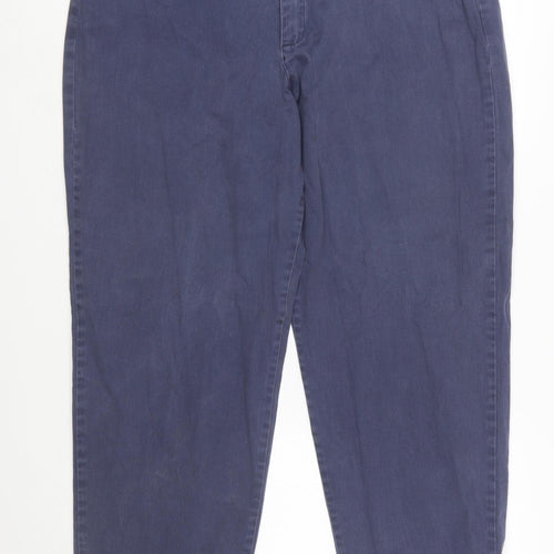 Lee Women's Blue Chino Trousers Size 20 Plus Stretch Cotton Blend