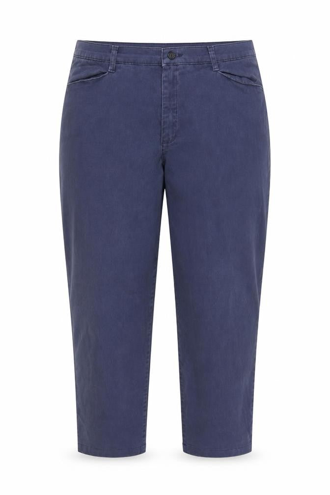 Front view of Lee Women's Blue Chino Trousers, size 20 Plus, Stretch Cotton Blend