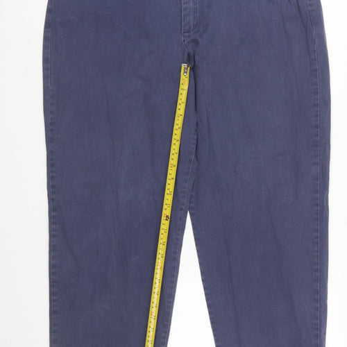 Lee Women's Blue Chino Trousers Size 20 Plus Stretch Cotton Blend