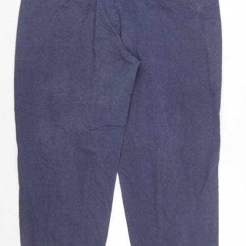 Lee Women's Blue Chino Trousers Size 20 Plus Stretch Cotton Blend