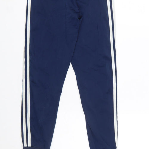 Adidas Boys Blue 11-12 Years Jogger Trousers with Side Stripes