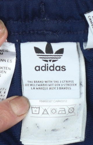 Adidas Boys Blue 11-12 Years Jogger Trousers with Side Stripes