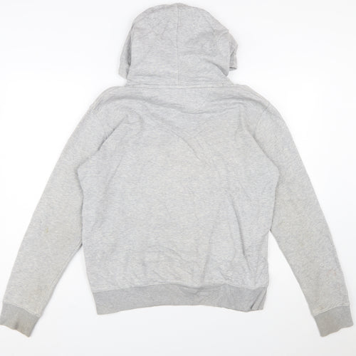 GANT Boys Grey Pullover Hoodie 16 Years Logo Crest Cotton Blend