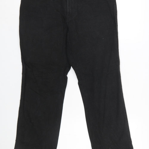 Wrangler Men's Black Regular Fit Straight Leg Jeans W32 L30