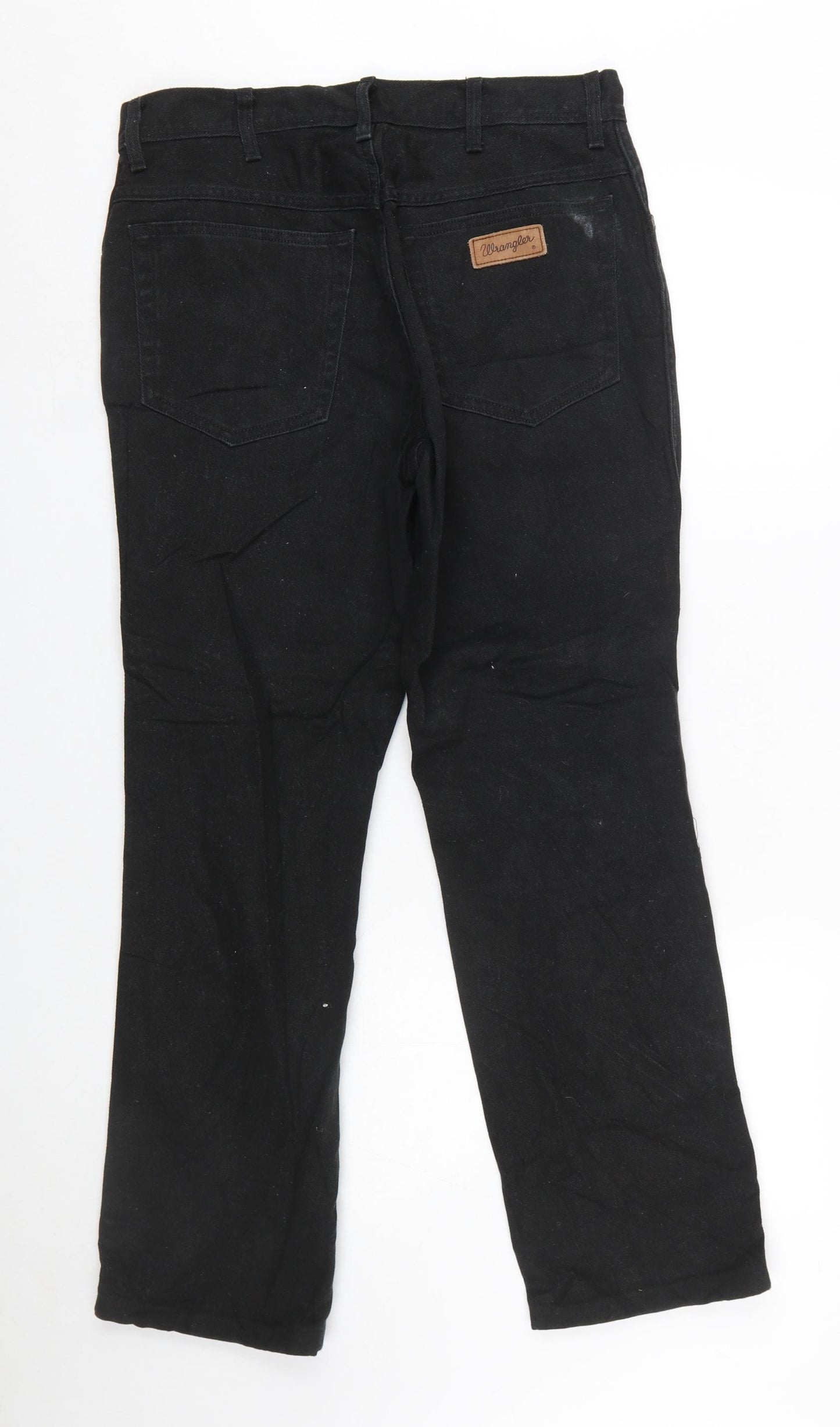 Wrangler Men's Black Regular Fit Straight Leg Jeans W32 L30