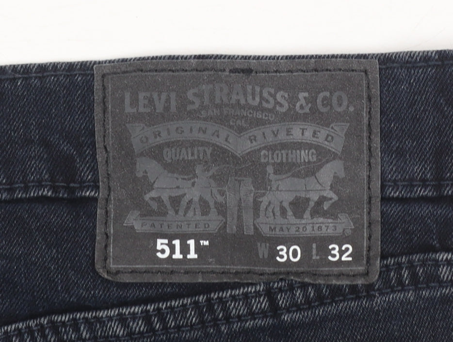 Levi's 511 Men's Blue Slim Fit Jeans W30 L32 Denim Classic Style