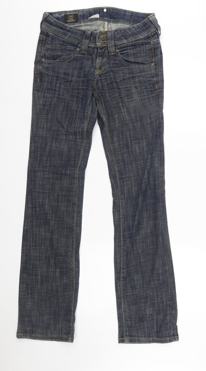 Lee Women Blue Straight Stretch Denim Jeans Size 10