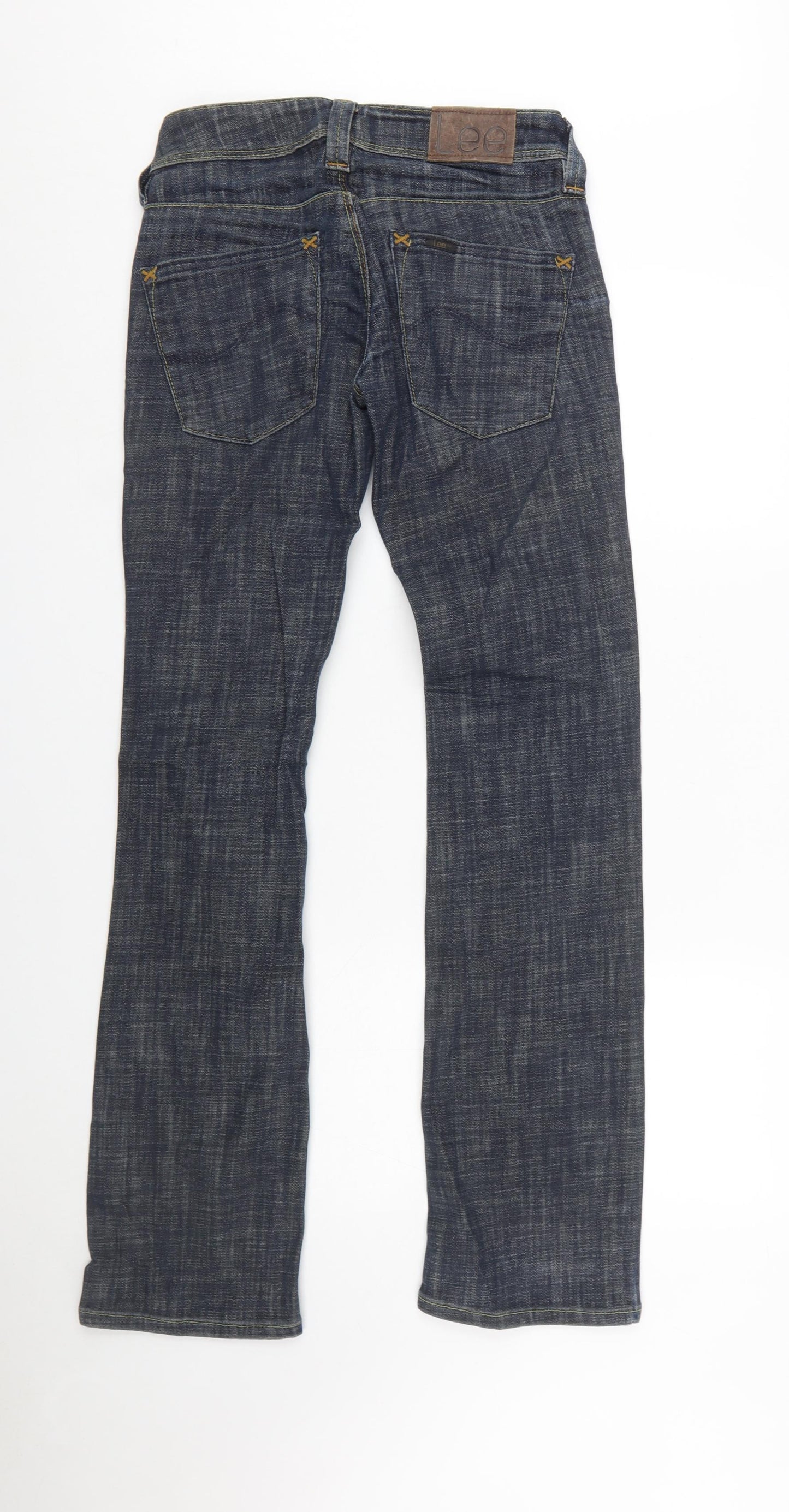 Lee Women Blue Straight Stretch Denim Jeans Size 10