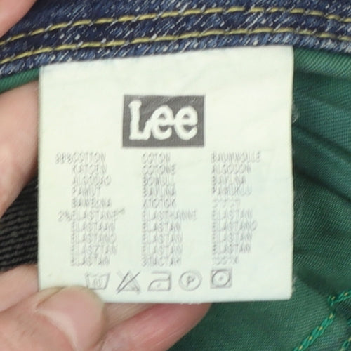 Lee Women Blue Straight Stretch Denim Jeans Size 10