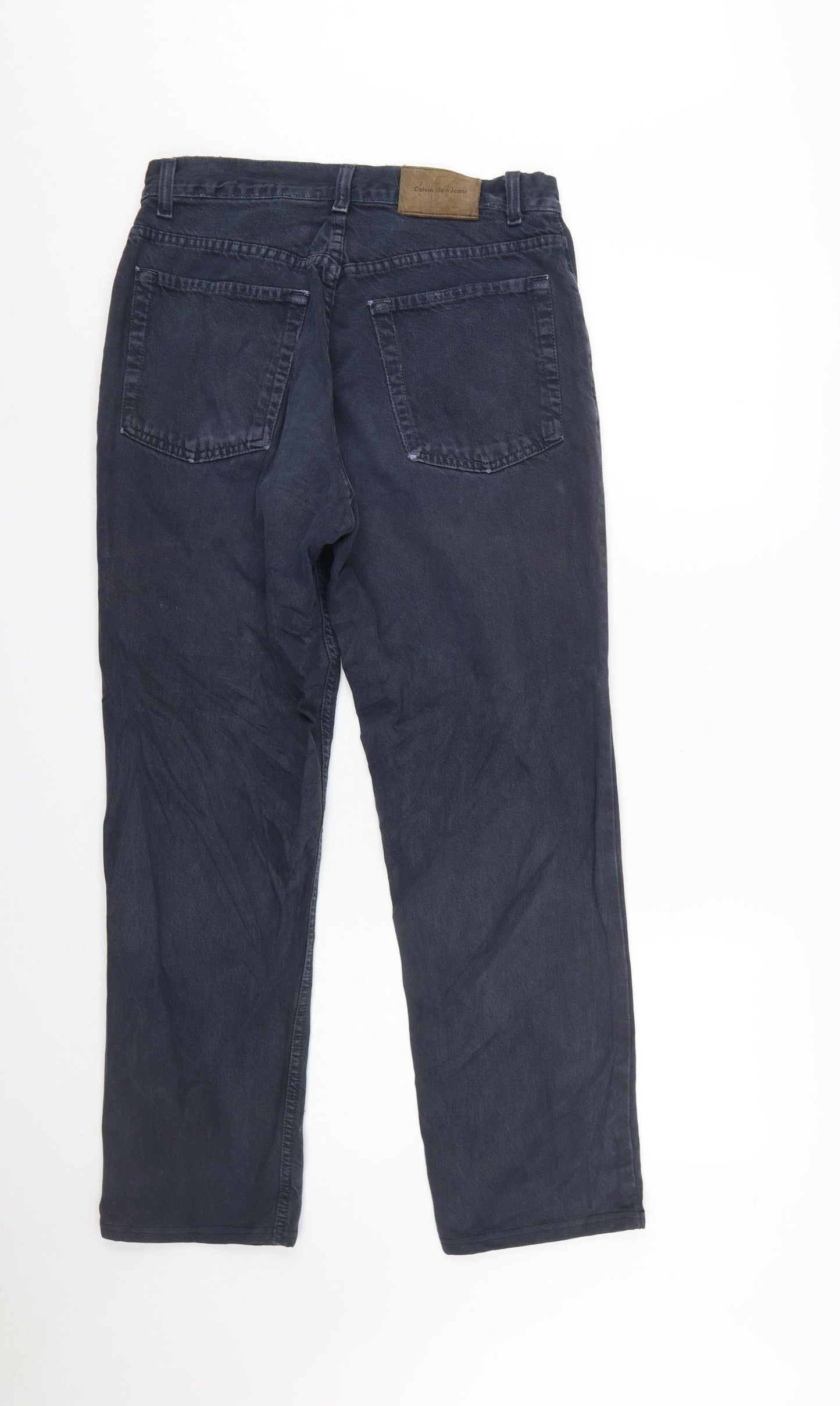 Calvin Klein Men Blue Straight Denim Jeans Size 30 Regular Fit