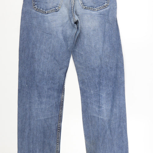 Lee Men's Blue Denim Straight Jeans 30x30 Regular Fit