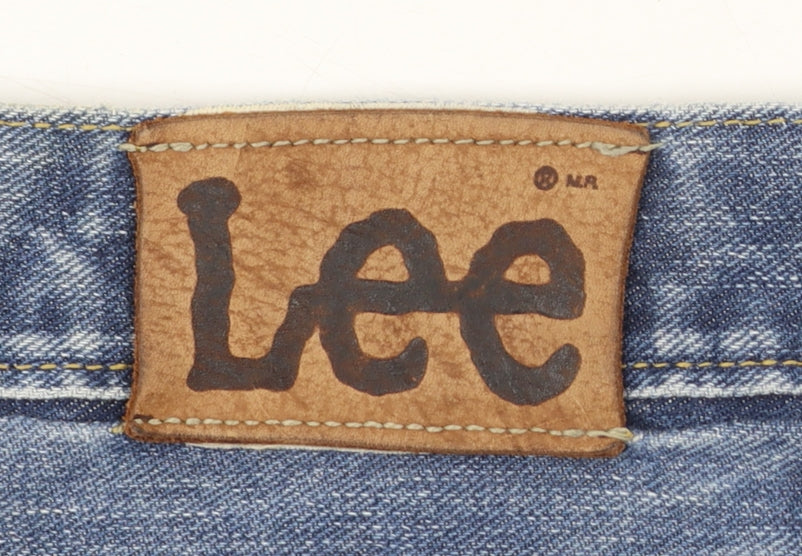 Lee Men's Blue Denim Straight Jeans 30x30 Regular Fit