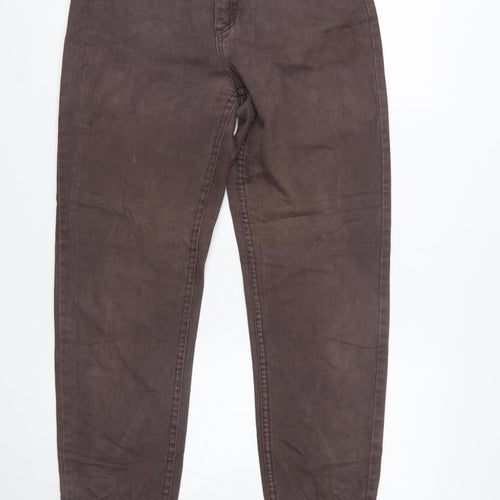 Lee Womens Brown High Rise Mom Jeans Size 10 Cotton Denim