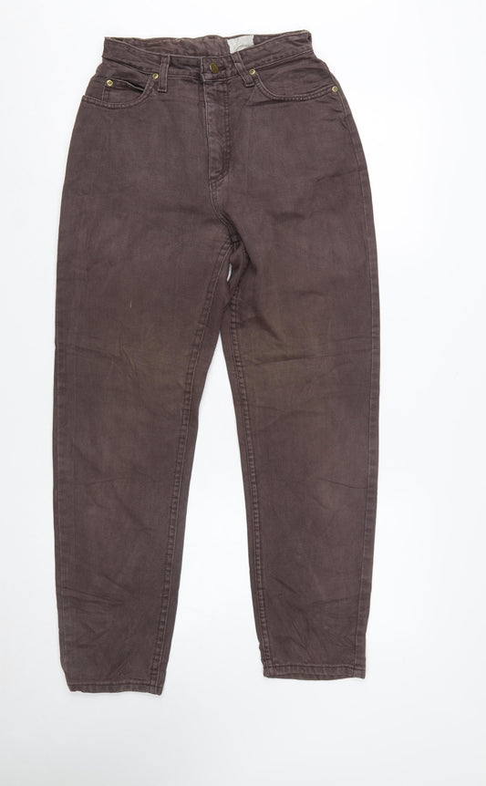 Lee Womens Brown High Rise Mom Jeans Size 10 Cotton Denim