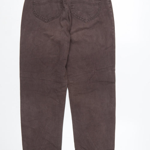 Lee Womens Brown High Rise Mom Jeans Size 10 Cotton Denim