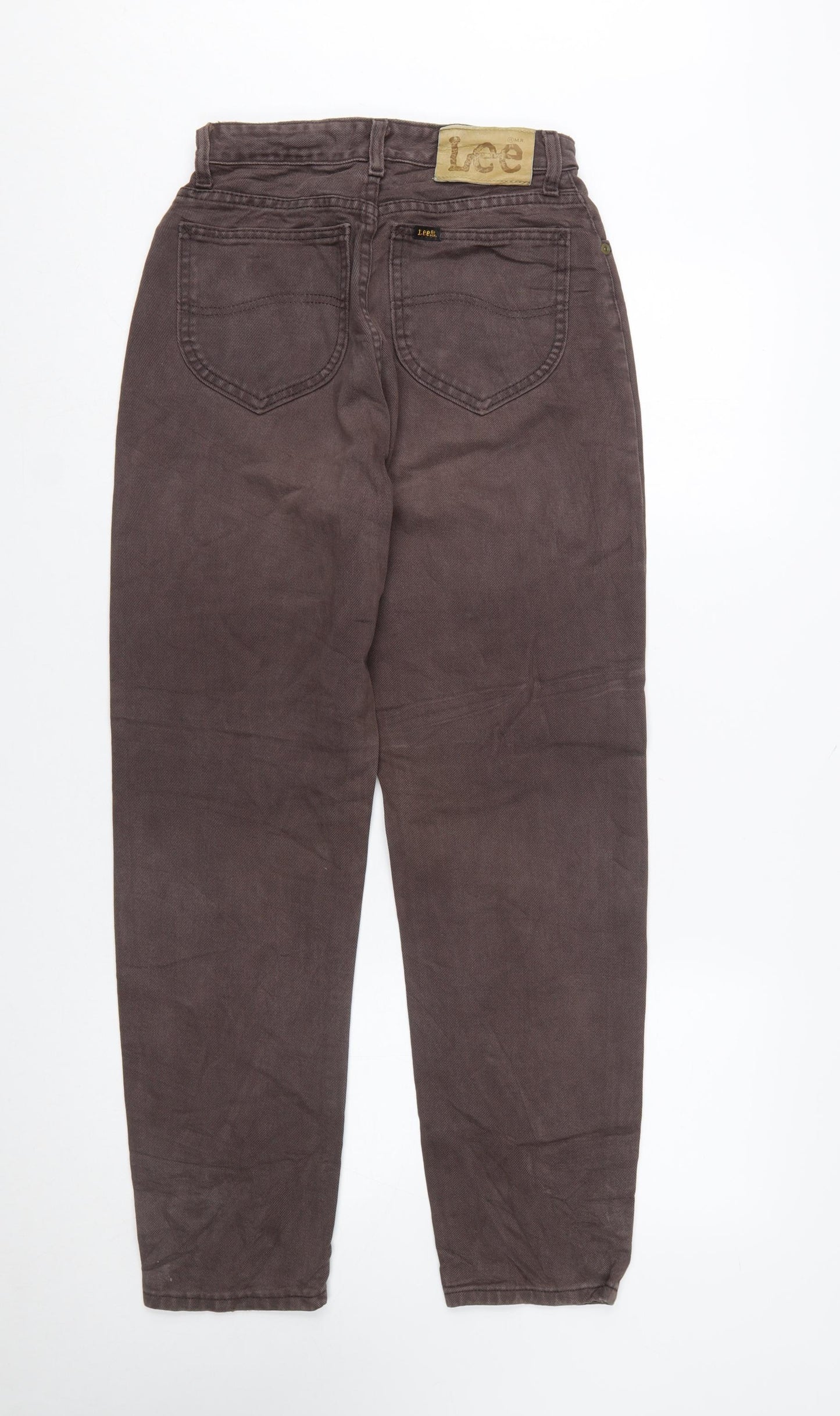 Lee Womens Brown High Rise Mom Jeans Size 10 Cotton Denim