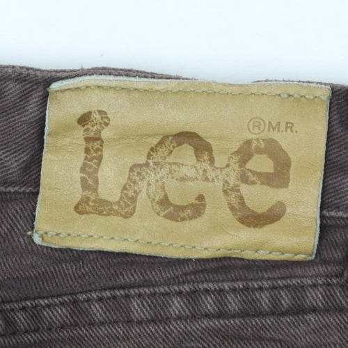 Lee Womens Brown High Rise Mom Jeans Size 10 Cotton Denim