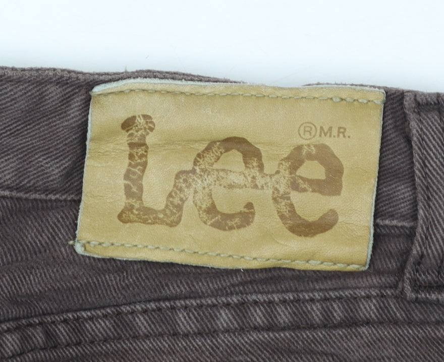 Lee Womens Brown High Rise Mom Jeans Size 10 Cotton Denim