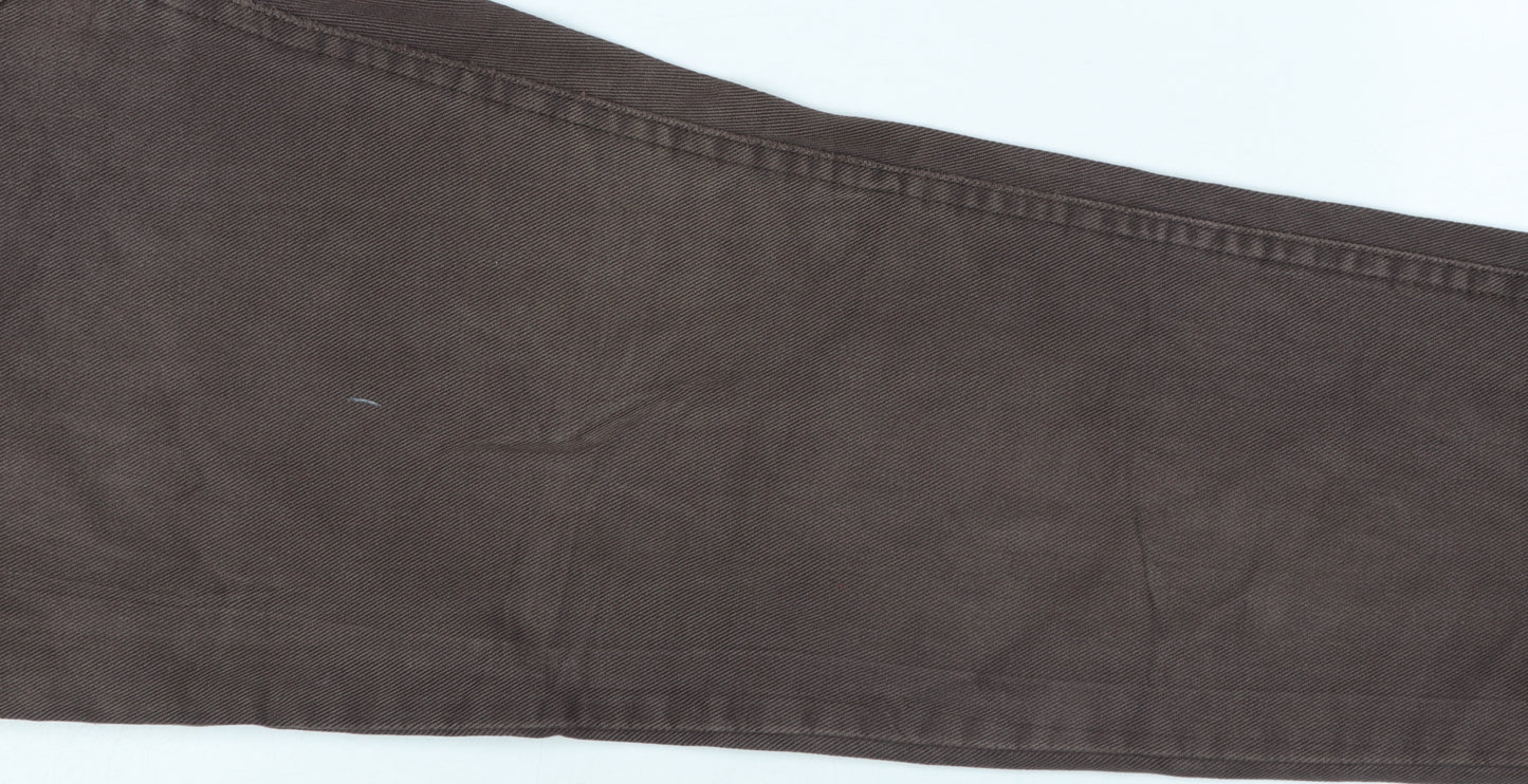 Lee Womens Brown High Rise Mom Jeans Size 10 Cotton Denim