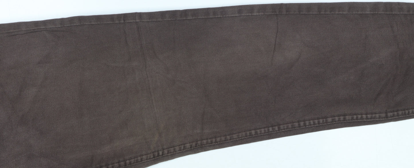 Lee Womens Brown High Rise Mom Jeans Size 10 Cotton Denim