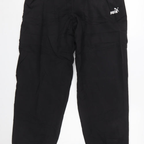 Puma Men's Black Jogger Trousers Size L Lightweight Sports Pants