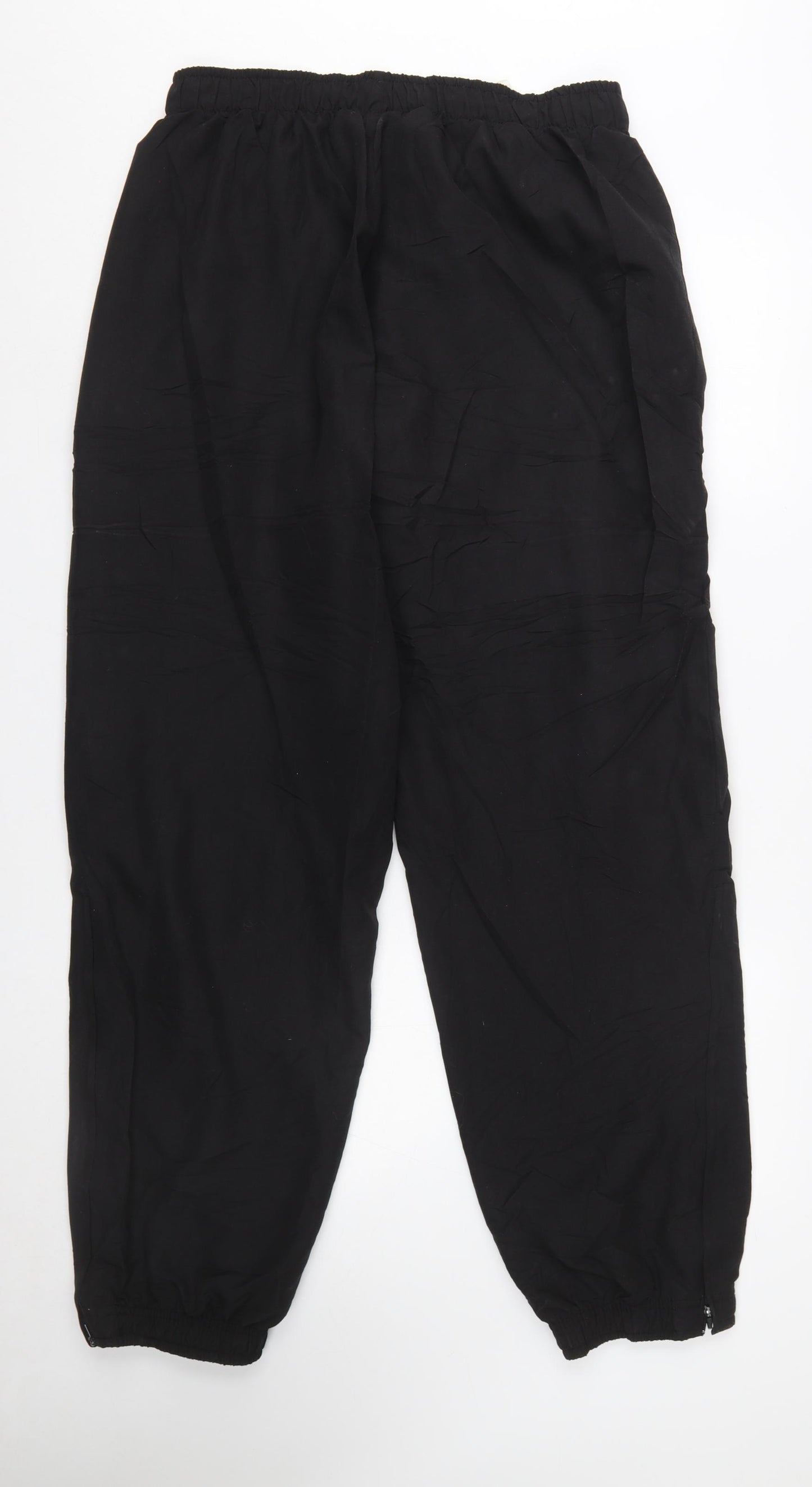 Puma Men's Black Jogger Trousers Size L Lightweight Sports Pants