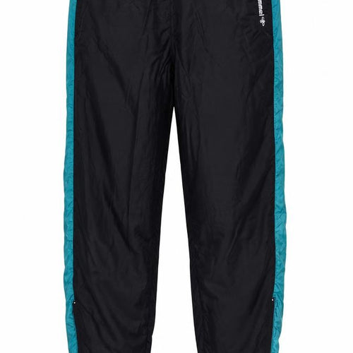Hummel Men's Black Windbreaker Track Trousers Size L Retro 90s