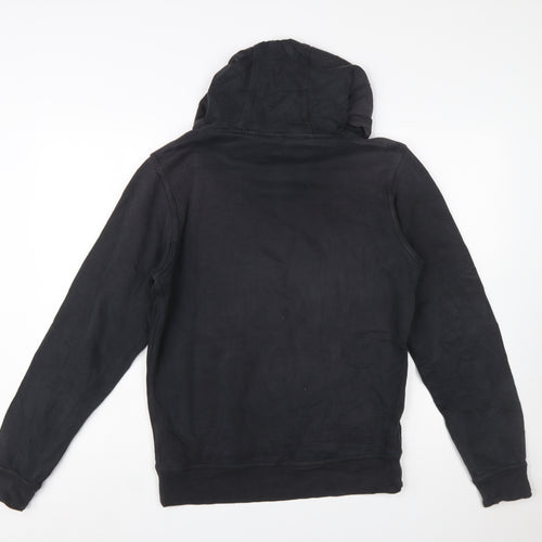 Nike Men's Black Pullover Hoodie Small Logo Fleece Sweatshirt