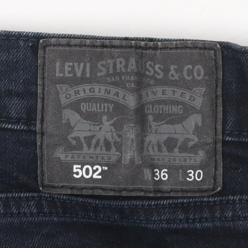 Levi's 502 Men's Blue Regular Fit Straight Jeans W36 L30