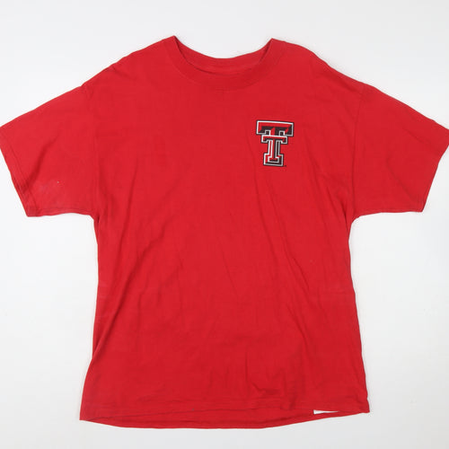 Champion Men’s Red Texas Tech University Graphic T-Shirt Size L