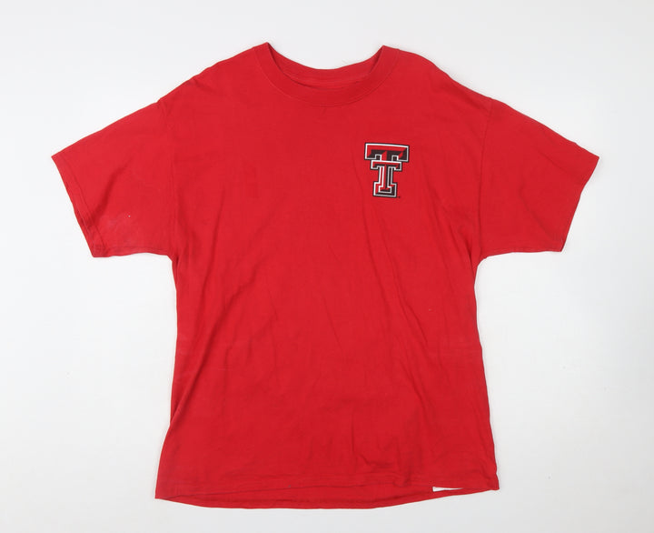 Champion Men’s Red Texas Tech University Graphic T-Shirt Size L