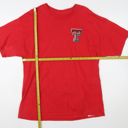 Champion Men’s Red Texas Tech University Graphic T-Shirt Size L