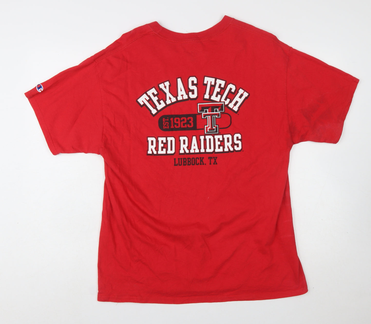 Champion Men’s Red Texas Tech University Graphic T-Shirt Size L