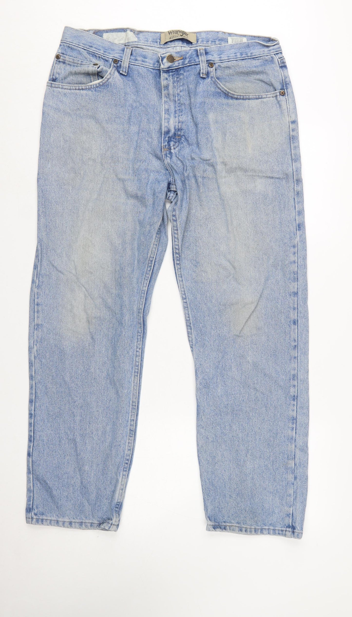 Wrangler Authentics Men's Blue 36x29 Straight Leg Denim Jeans